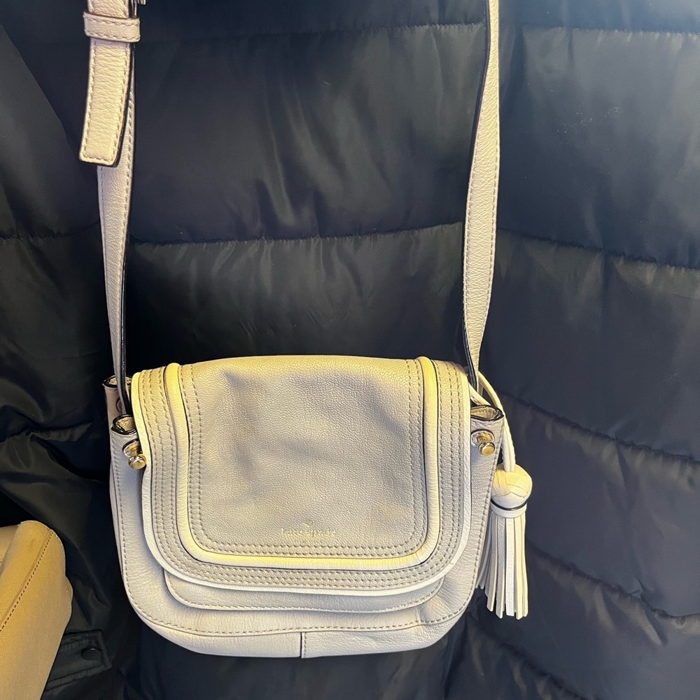 Kate Spade Gray Leather Crossbody